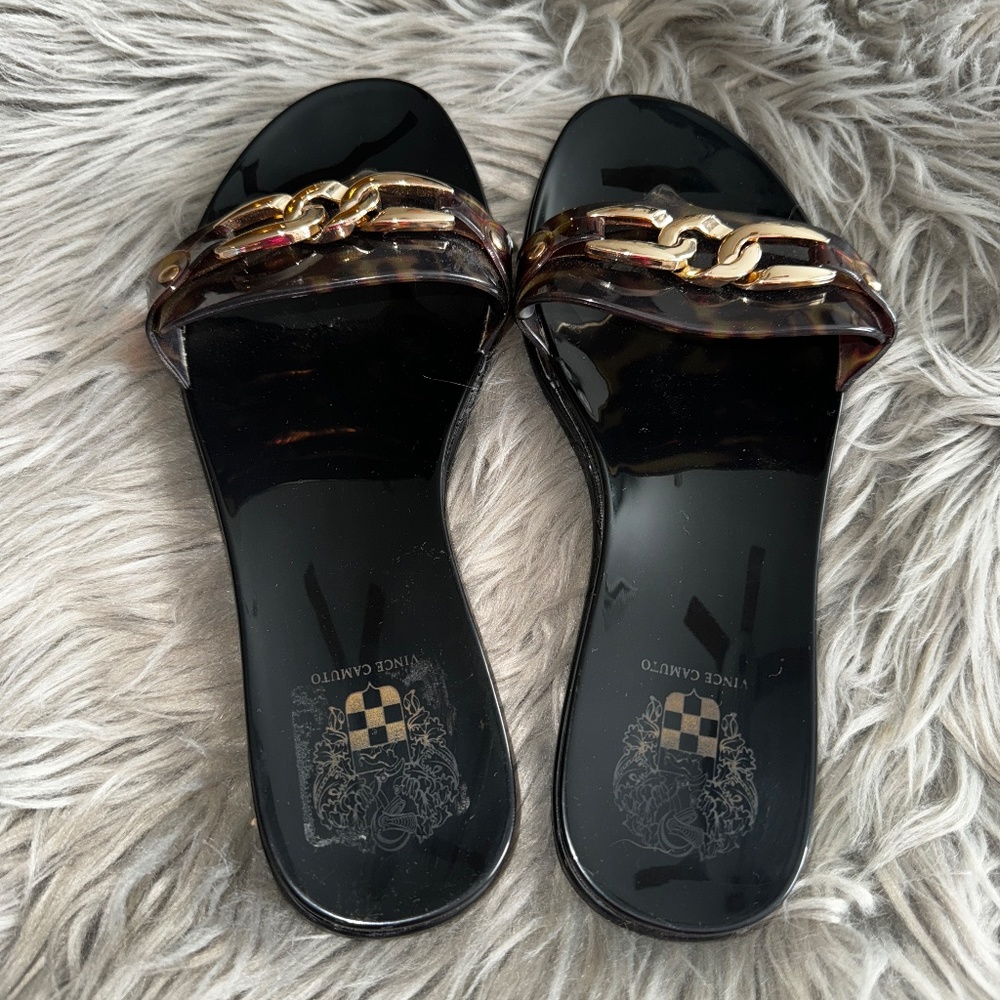 EUC Vince Camuto Evolet Flip Flop in Tortoise Shell Size 8 - Picture 6 of 7